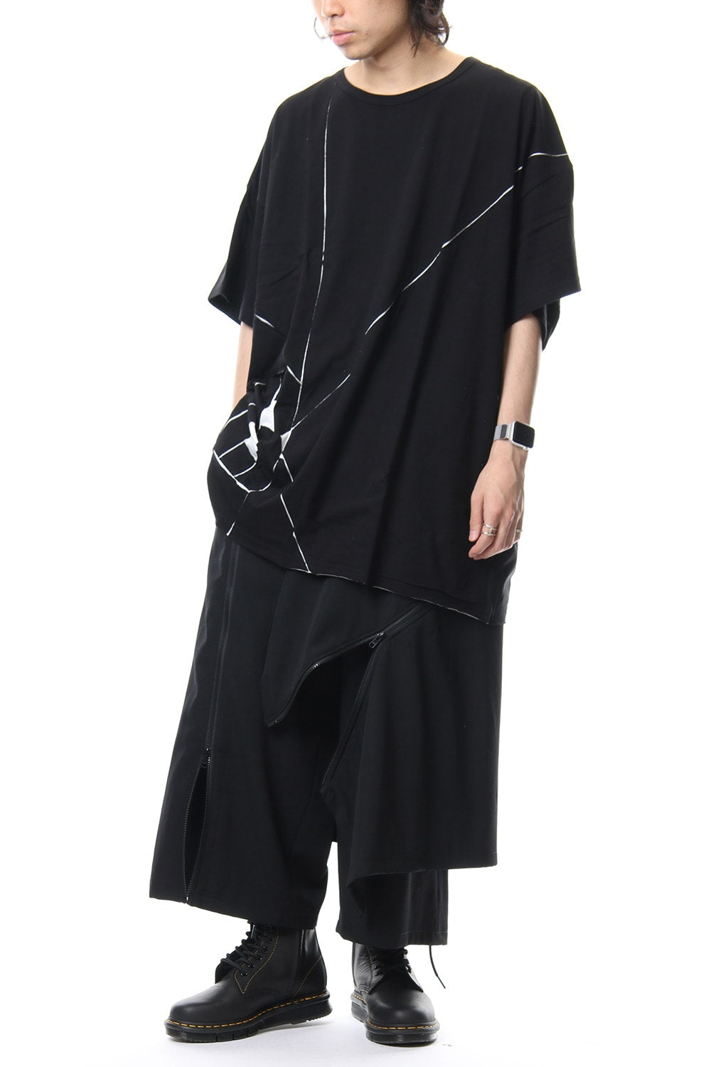 Double Fastener Skirt Pants -  NV-P63-100