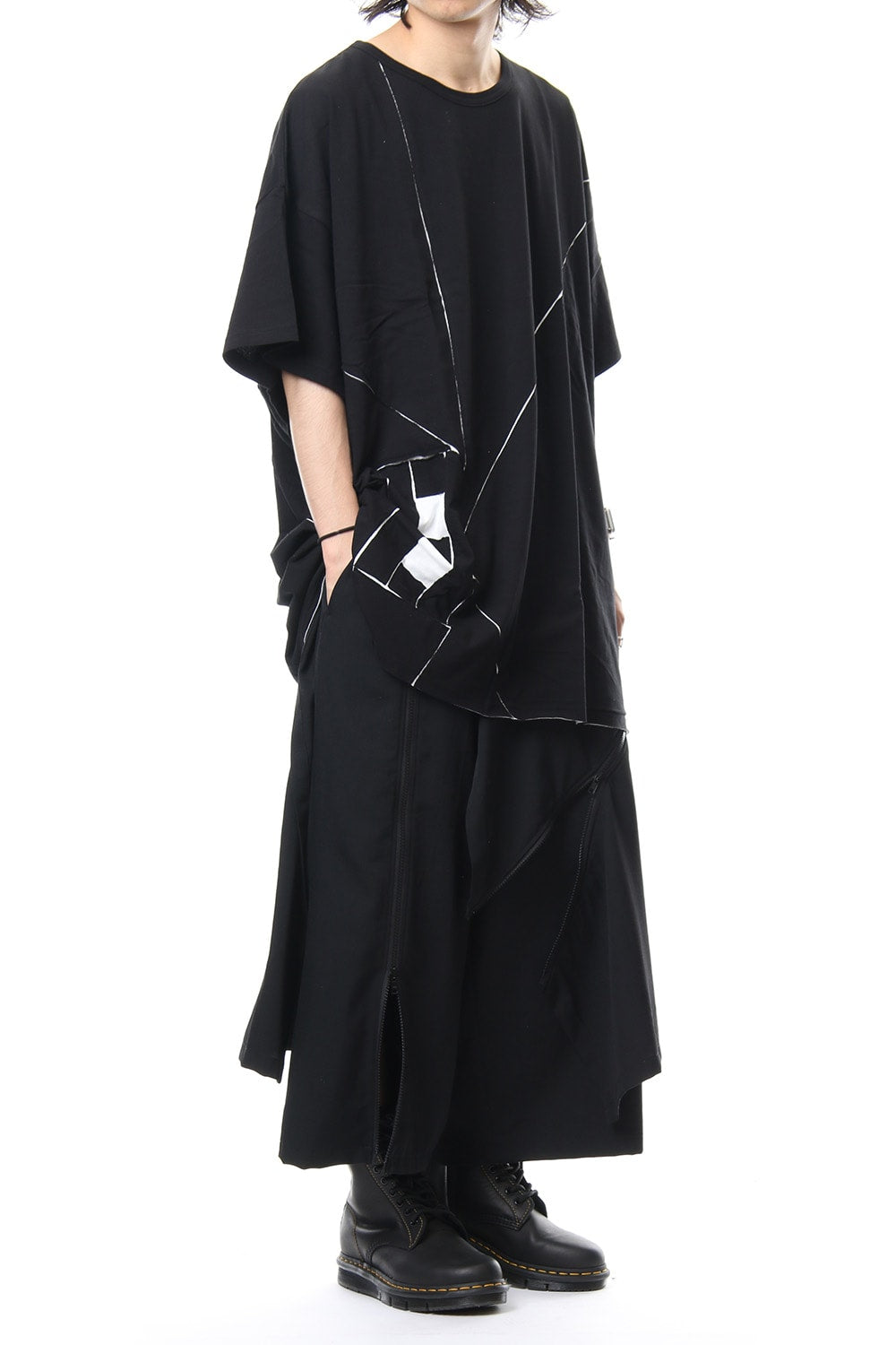 Double Fastener Skirt Pants -  NV-P63-100