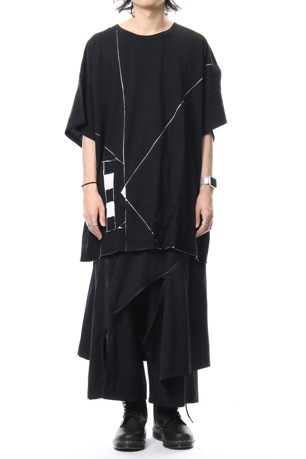 Double Fastener Skirt Pants -  NV-P63-100