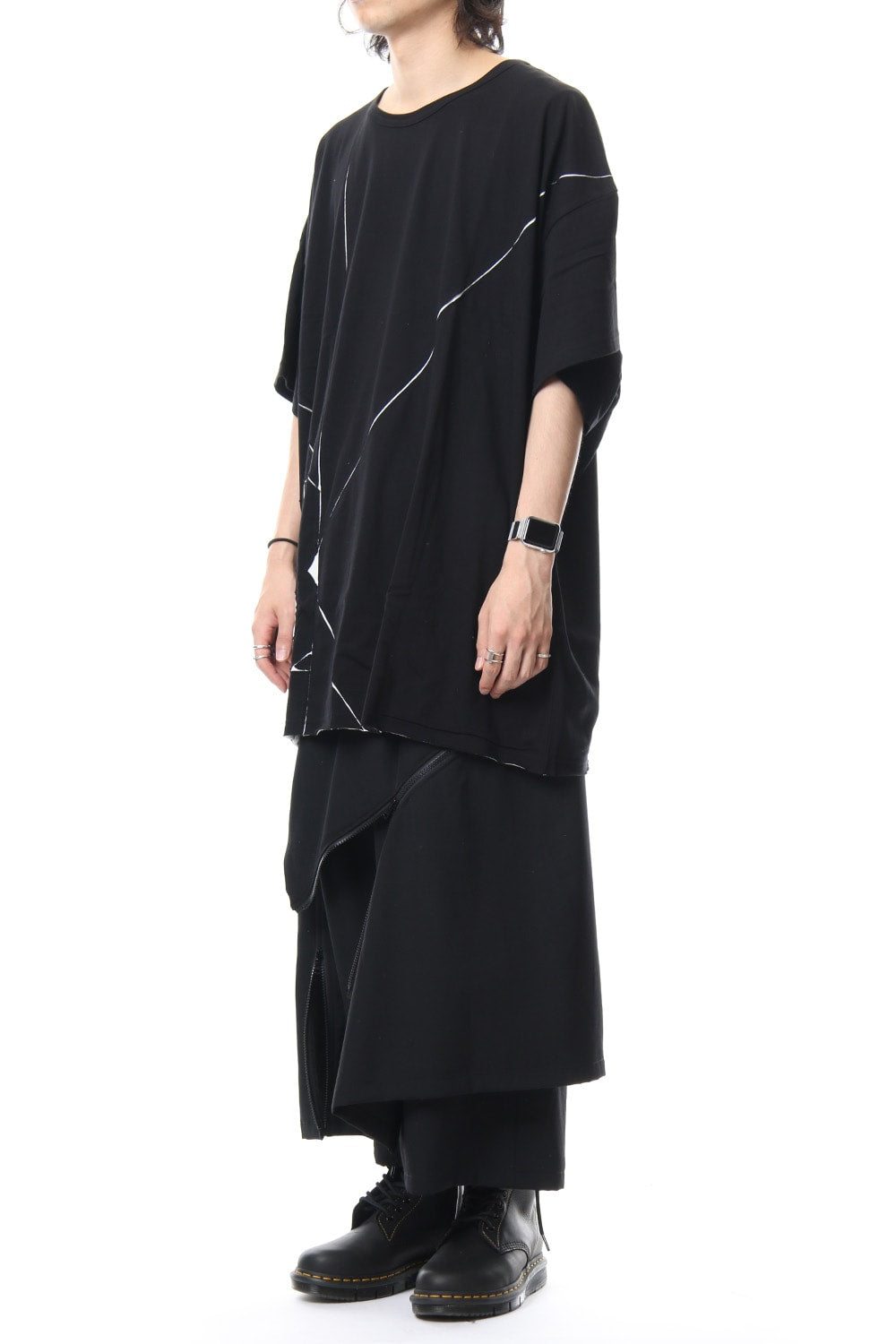 Double Fastener Skirt Pants -  NV-P63-100