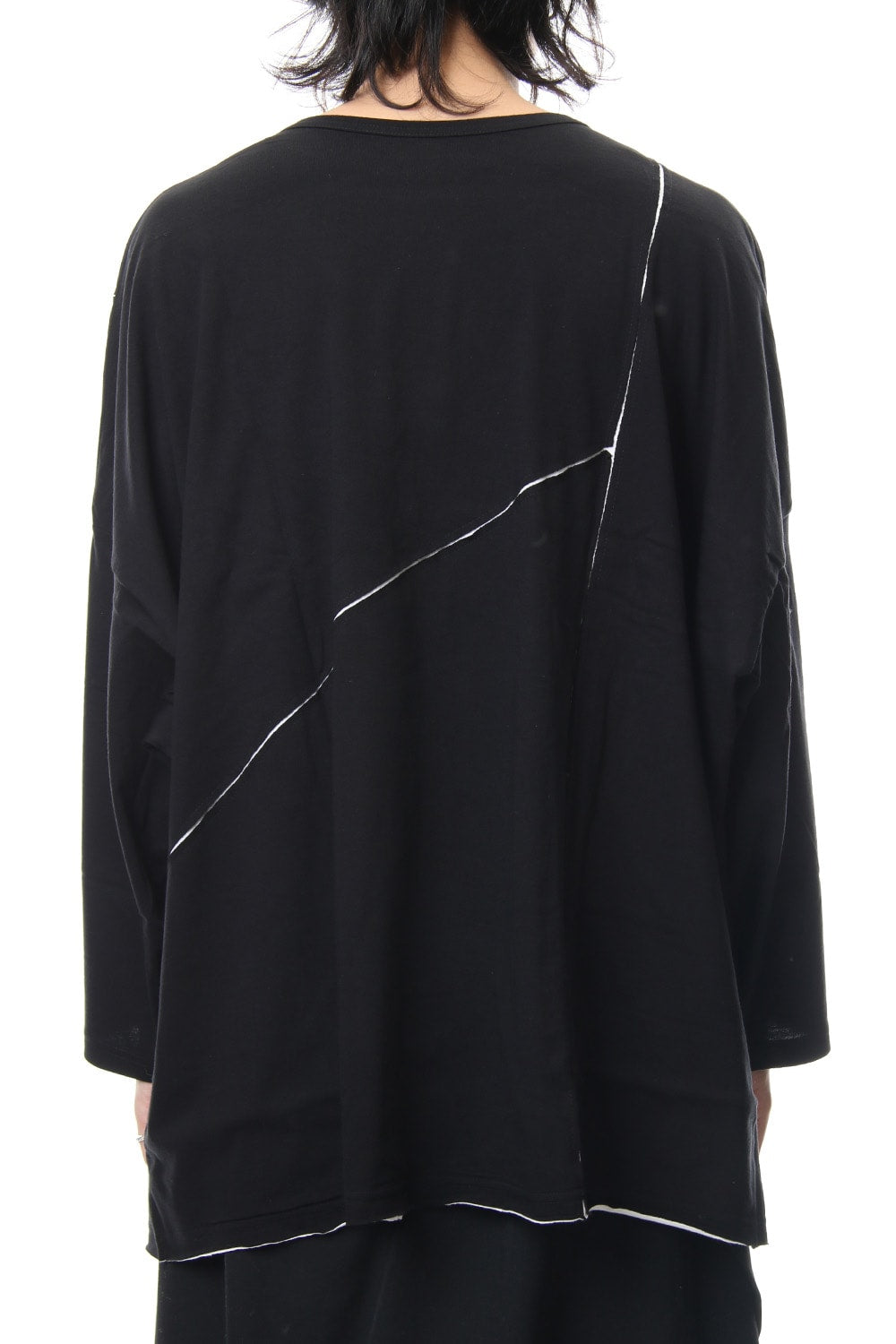 Crack print reversible Long Sleeve T-shirt - NV-T57-073