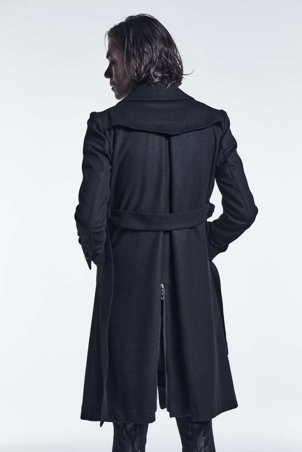Shawl Collar Coat Black