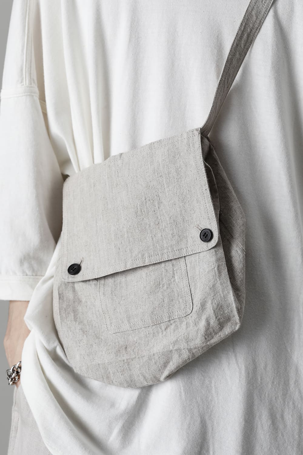 SMALL BAG  Hemp Mele Cloth NATURAL