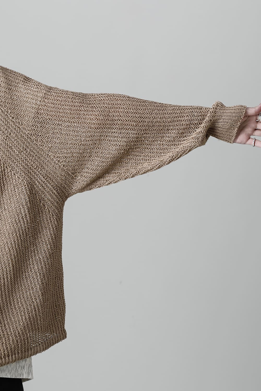 KNITTED BOMBER CARDIGAN GOLDEN