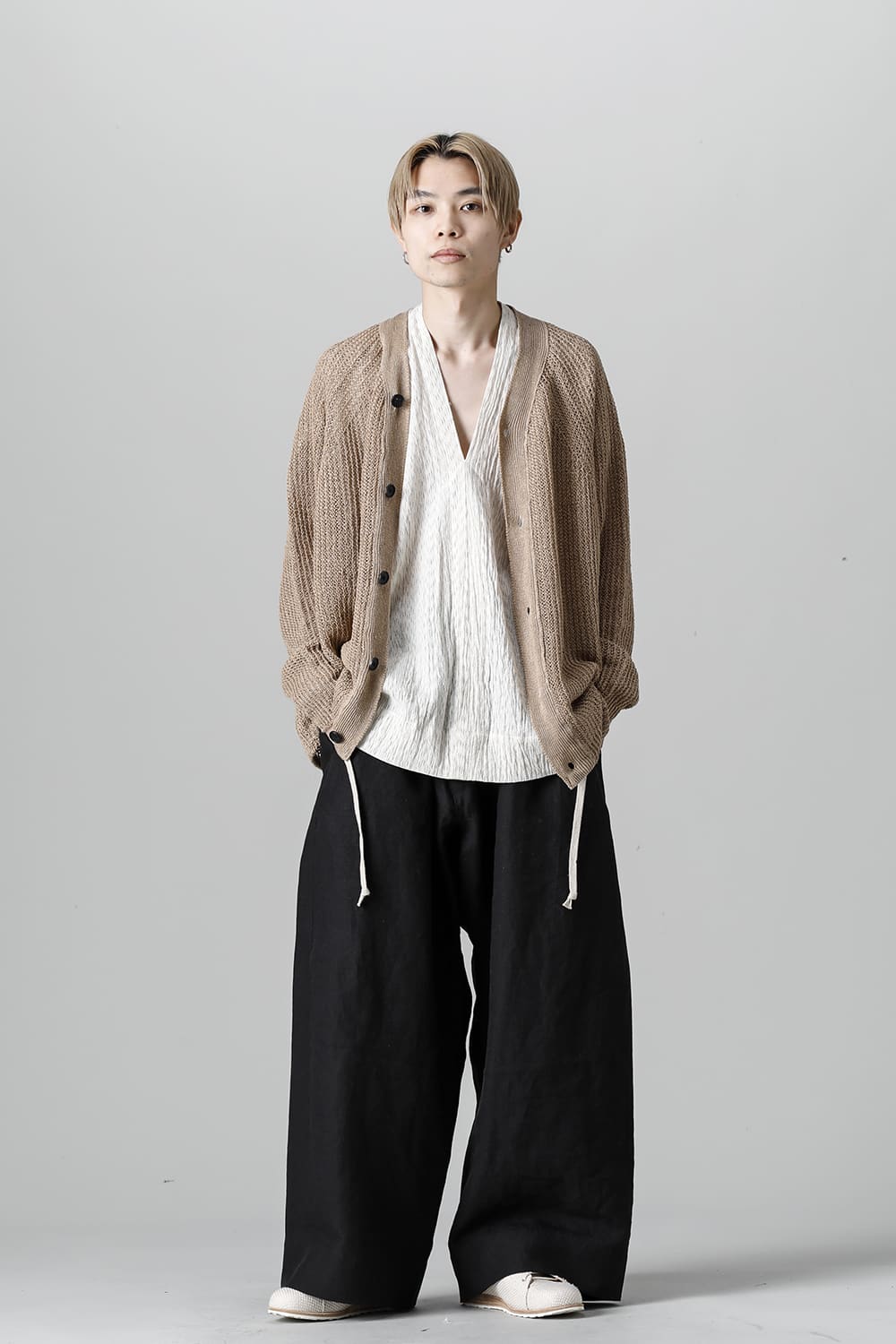 KNITTED BOMBER CARDIGAN GOLDEN