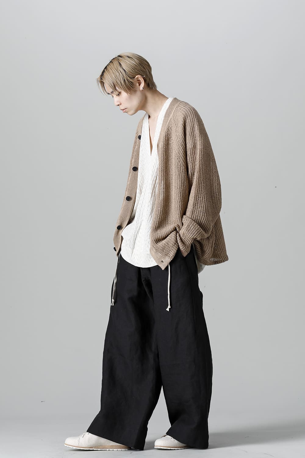 KNITTED BOMBER CARDIGAN GOLDEN