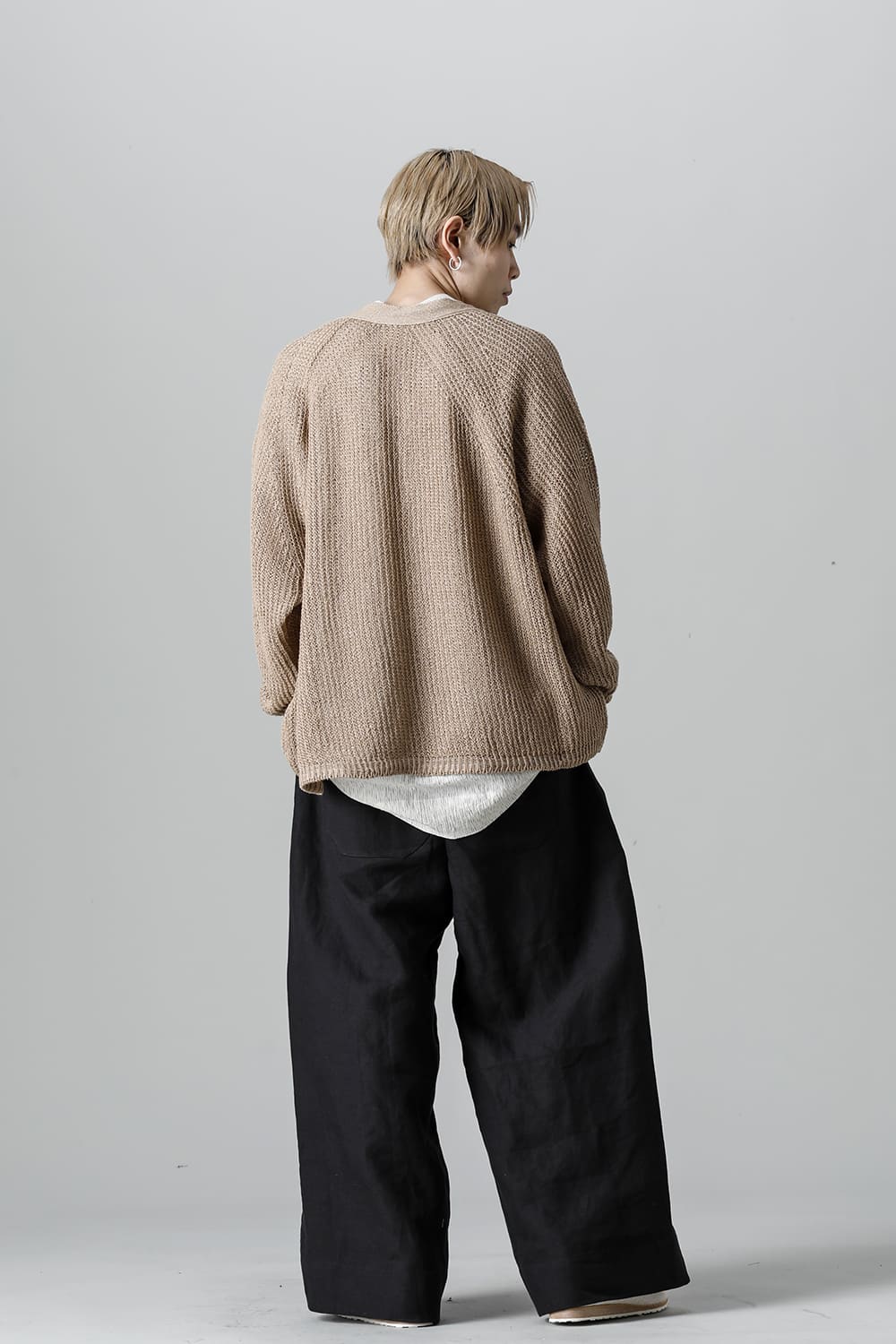 KNITTED BOMBER CARDIGAN GOLDEN