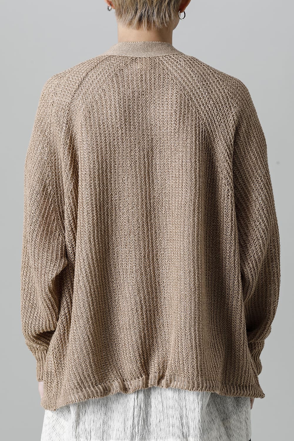 KNITTED BOMBER CARDIGAN GOLDEN