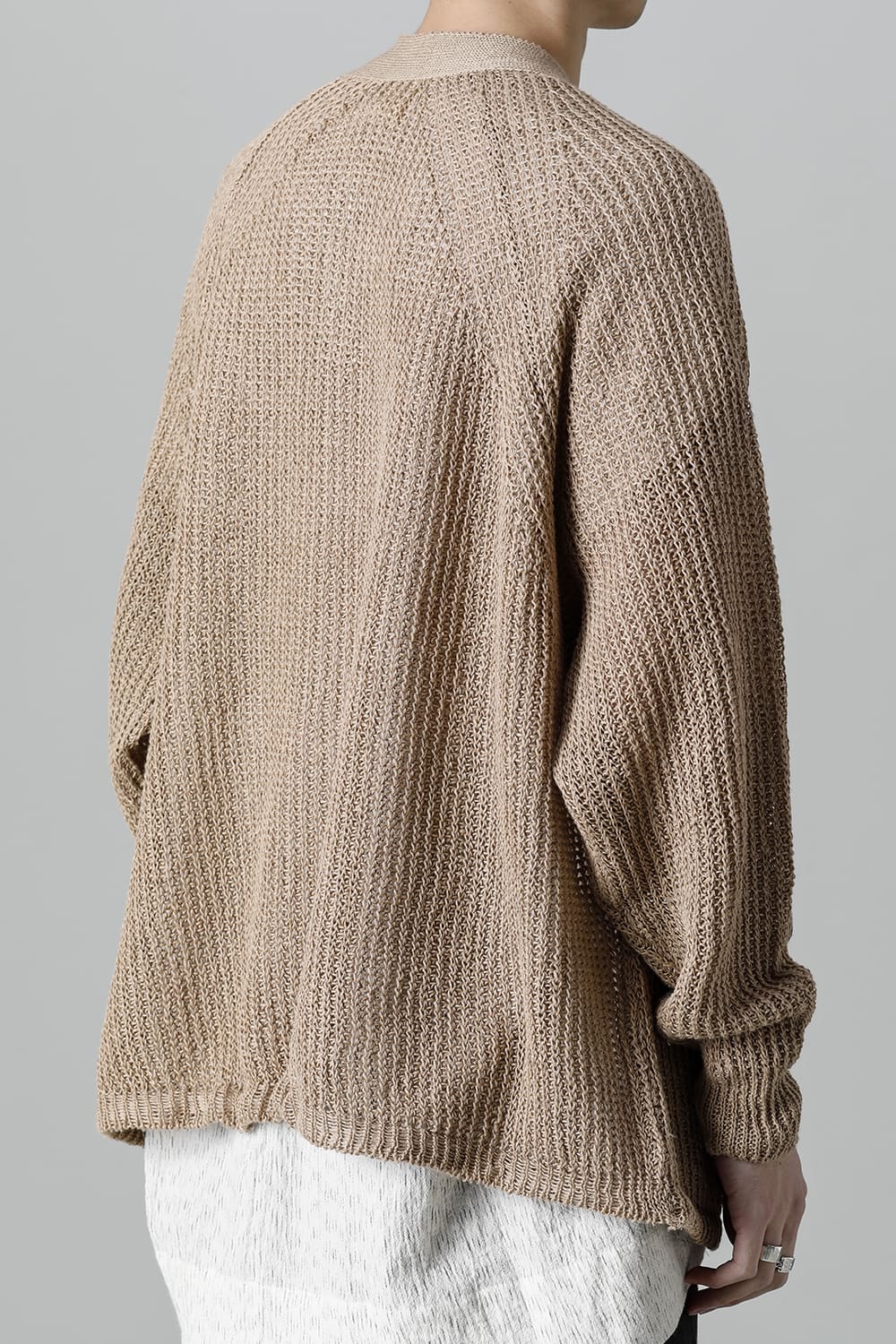 KNITTED BOMBER CARDIGAN GOLDEN