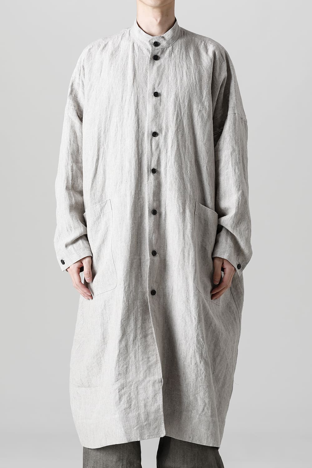 SHIRT COAT Hemp Mele Cloth NATURAL