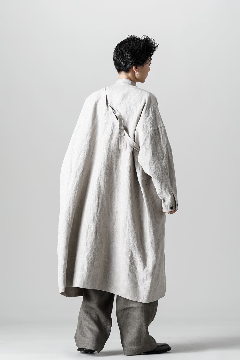 SHIRT COAT Hemp Mele Cloth NATURAL
