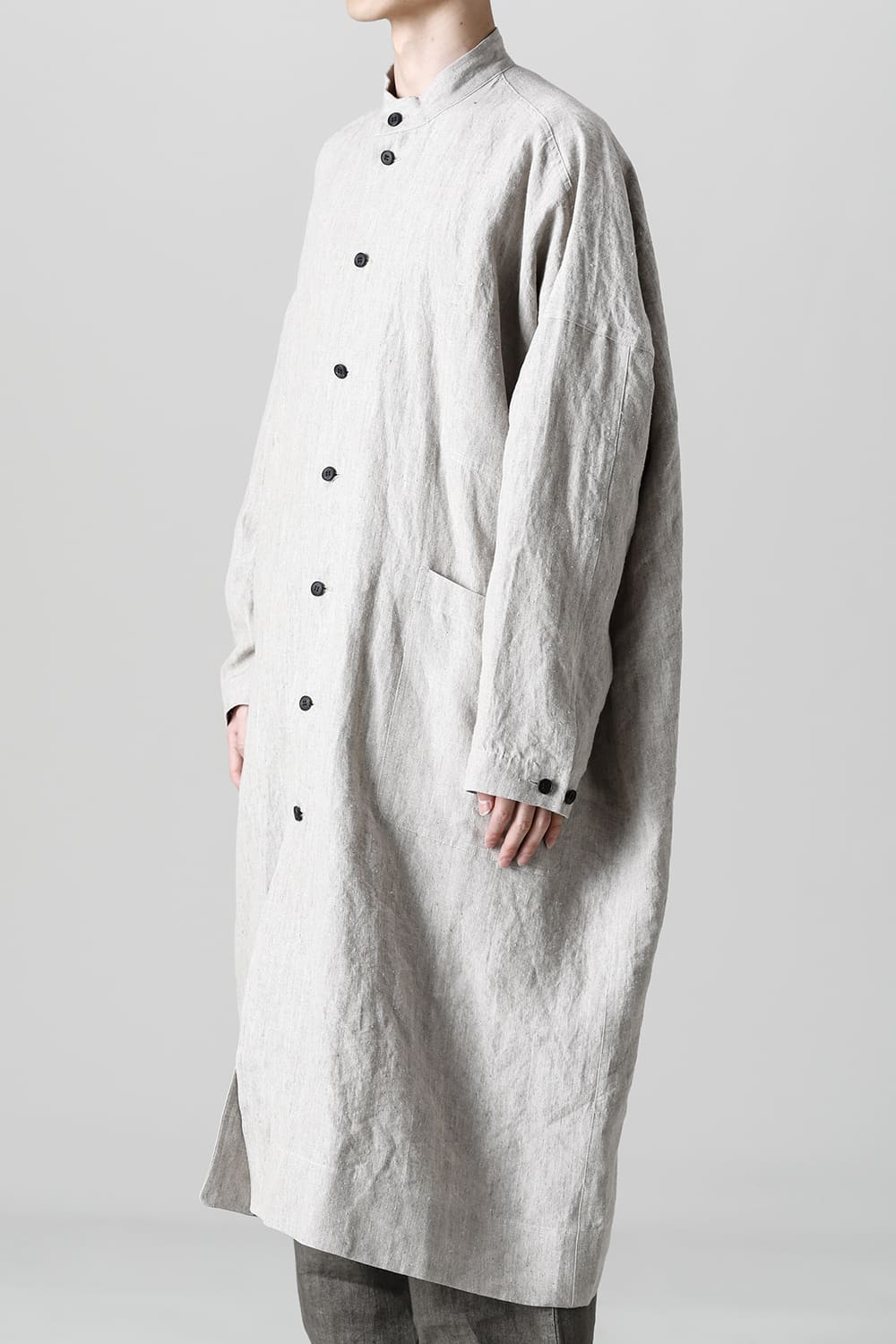 SHIRT COAT Hemp Mele Cloth NATURAL