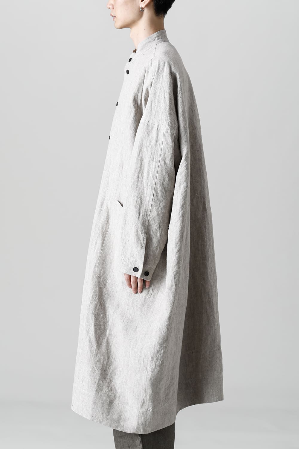 SHIRT COAT Hemp Mele Cloth NATURAL