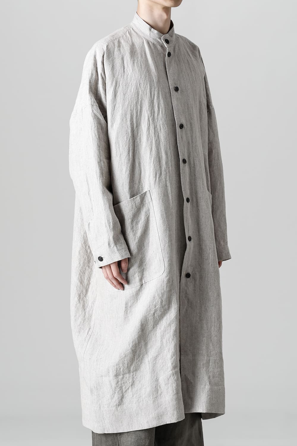SHIRT COAT Hemp Mele Cloth NATURAL