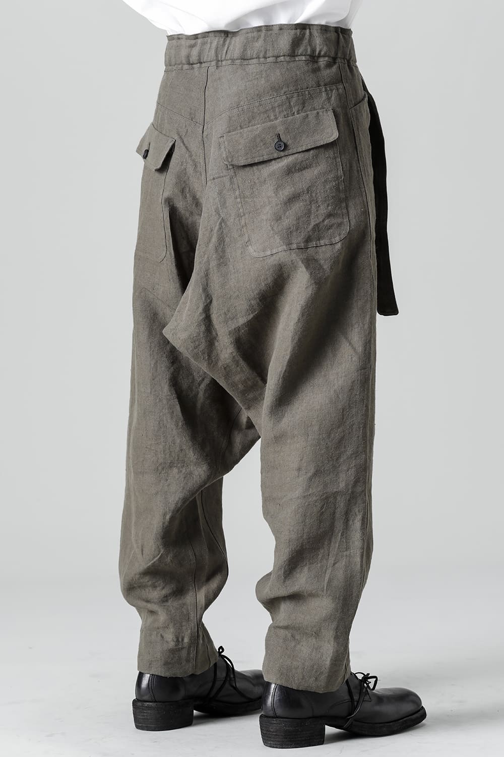 CHINO TROUSERS Hemp Mele Cloth DK OLIVE