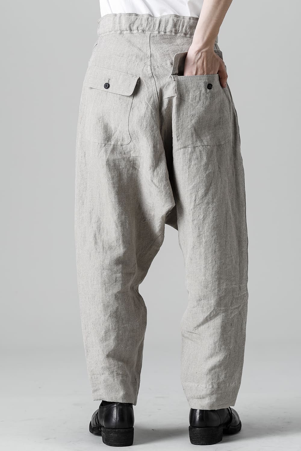 CHINO TROUSERS Hemp Mele Cloth NATURAL