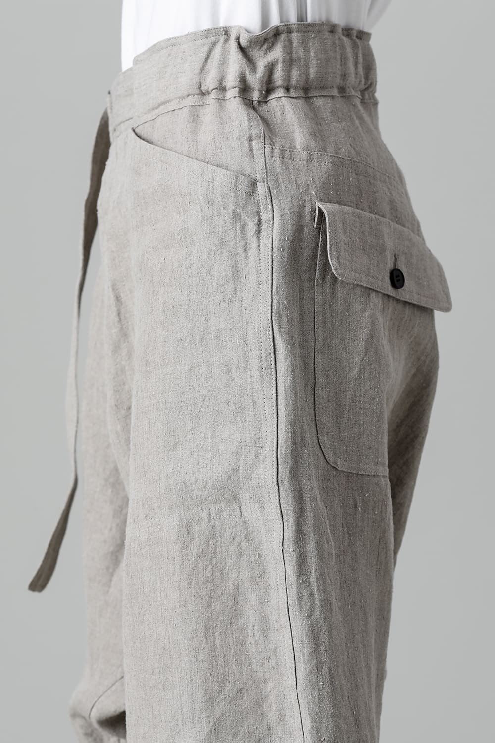 CHINO TROUSERS Hemp Mele Cloth NATURAL