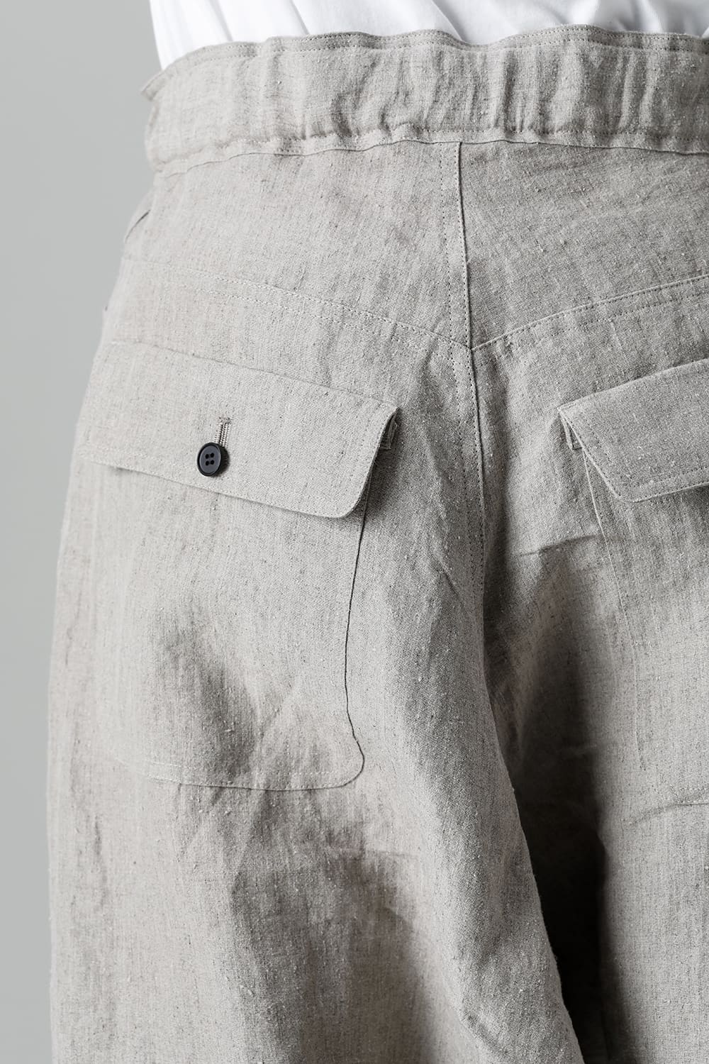 CHINO TROUSERS Hemp Mele Cloth NATURAL