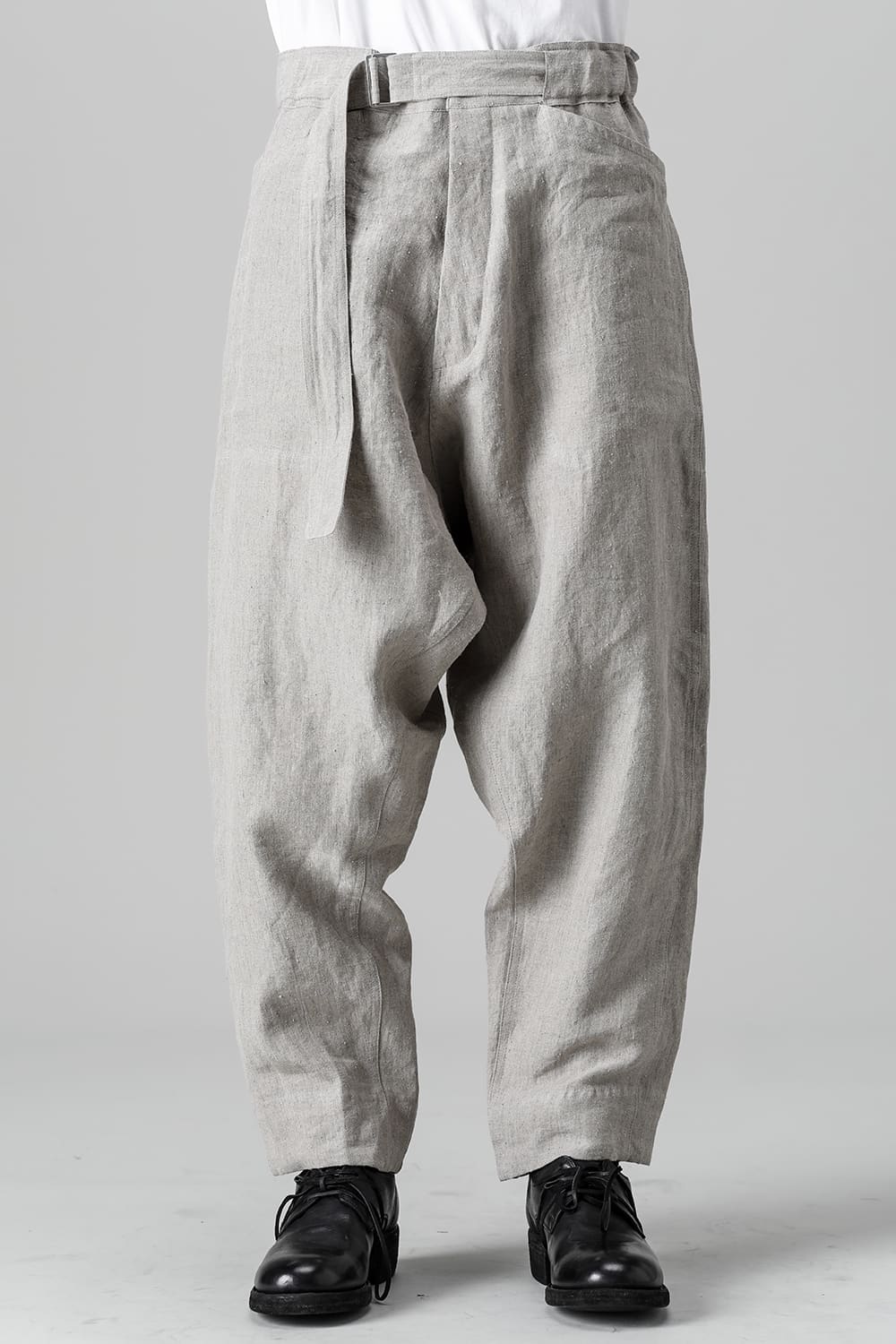 CHINO TROUSERS Hemp Mele Cloth NATURAL