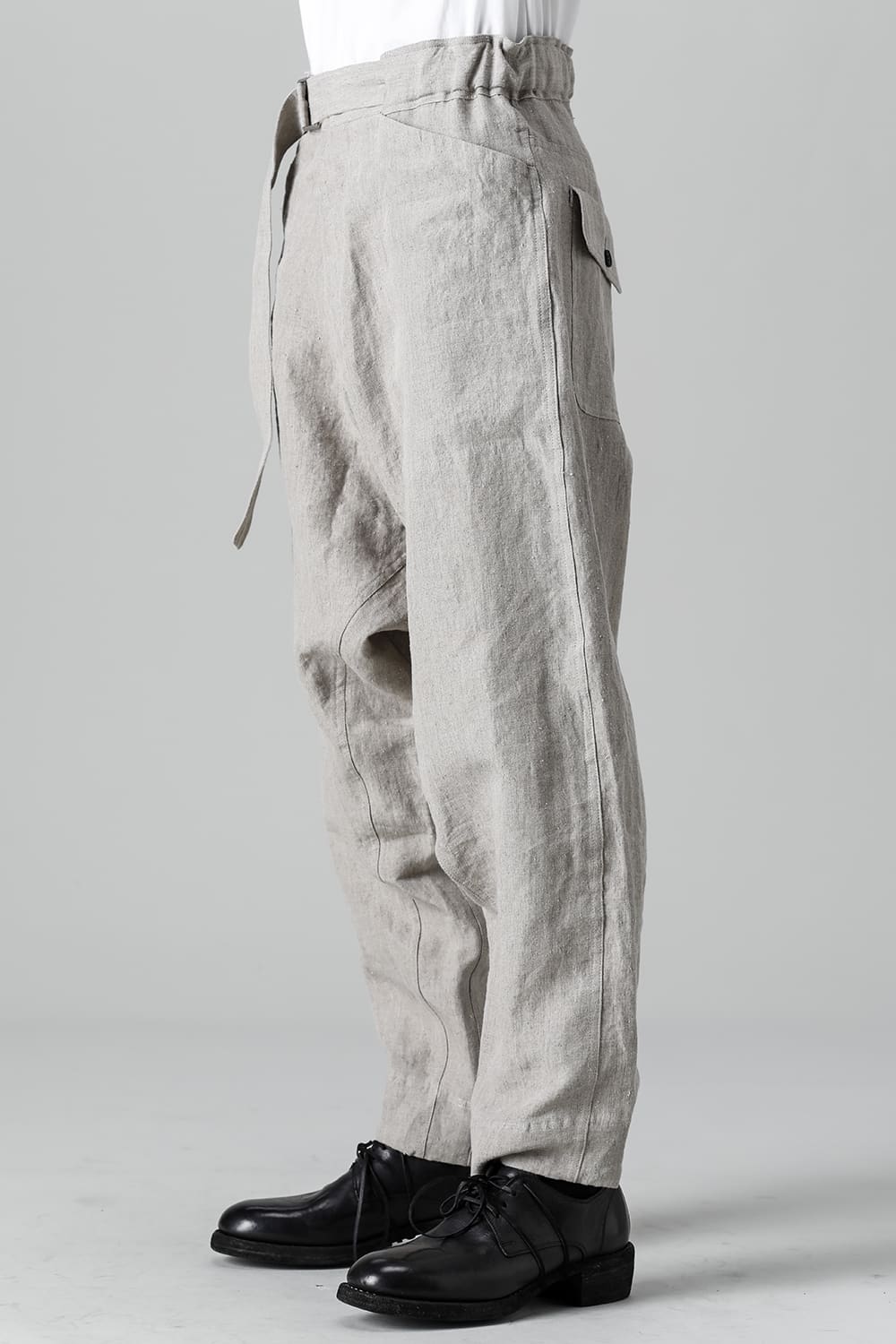 CHINO TROUSERS Hemp Mele Cloth NATURAL