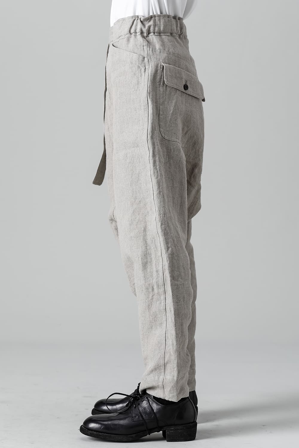 CHINO TROUSERS Hemp Mele Cloth NATURAL