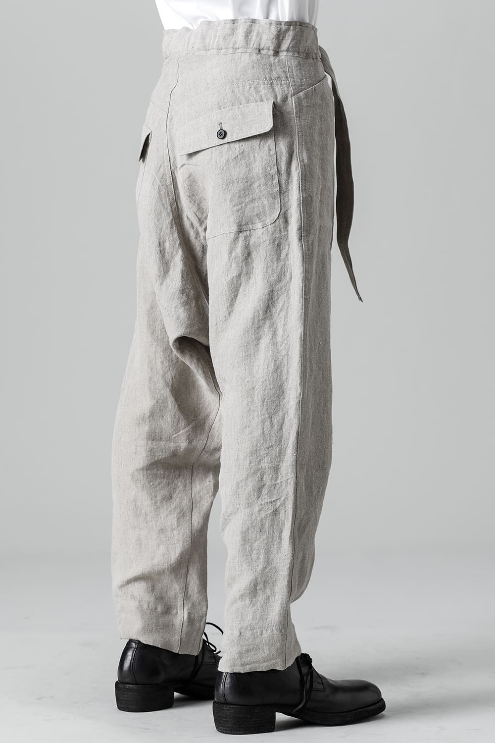 CHINO TROUSERS Hemp Mele Cloth NATURAL