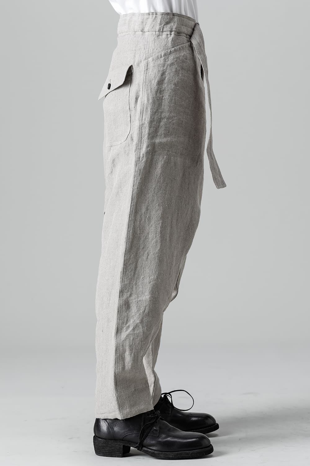 CHINO TROUSERS Hemp Mele Cloth NATURAL