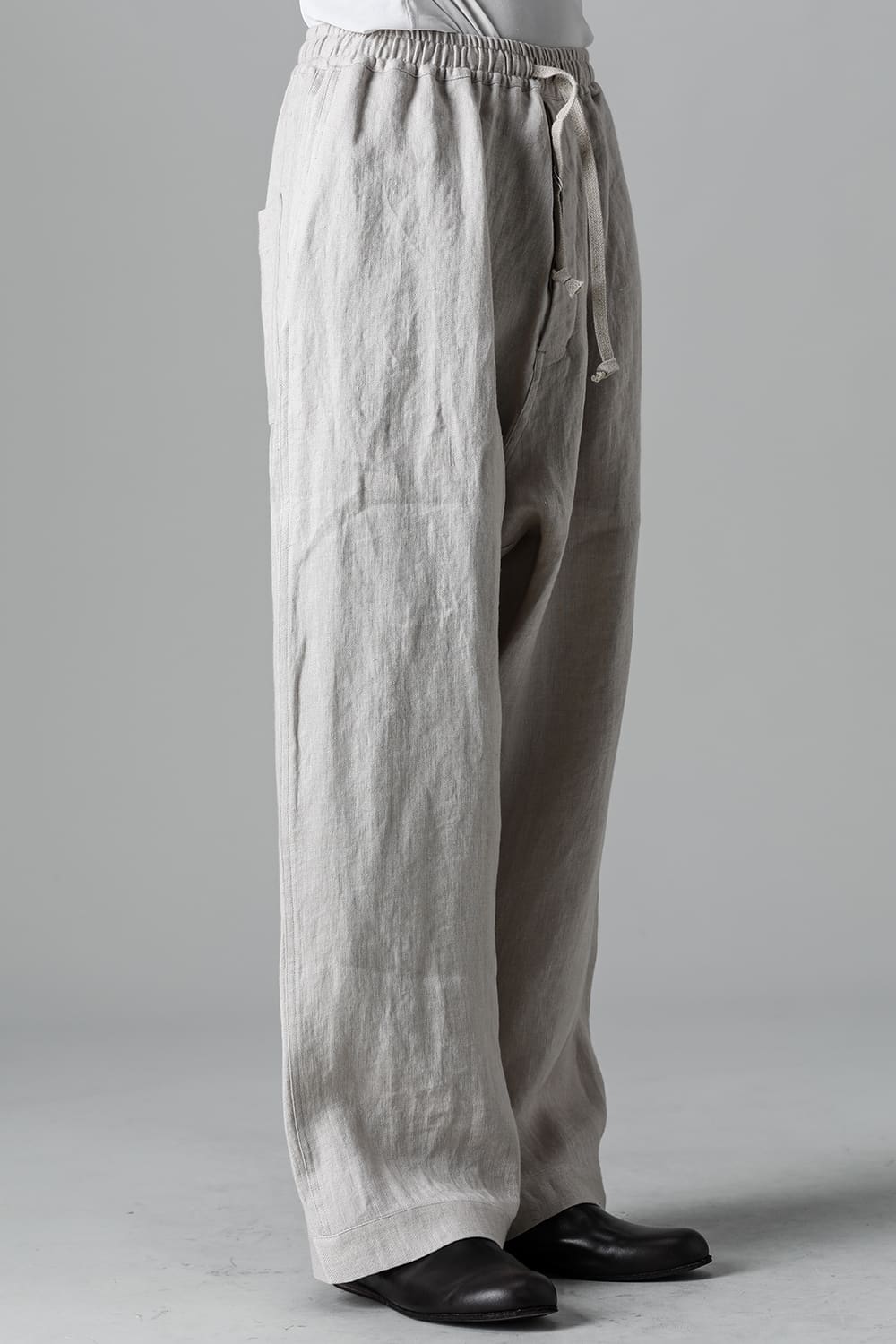 JOGGING TROUSERS Flax Herringbone BEIGE