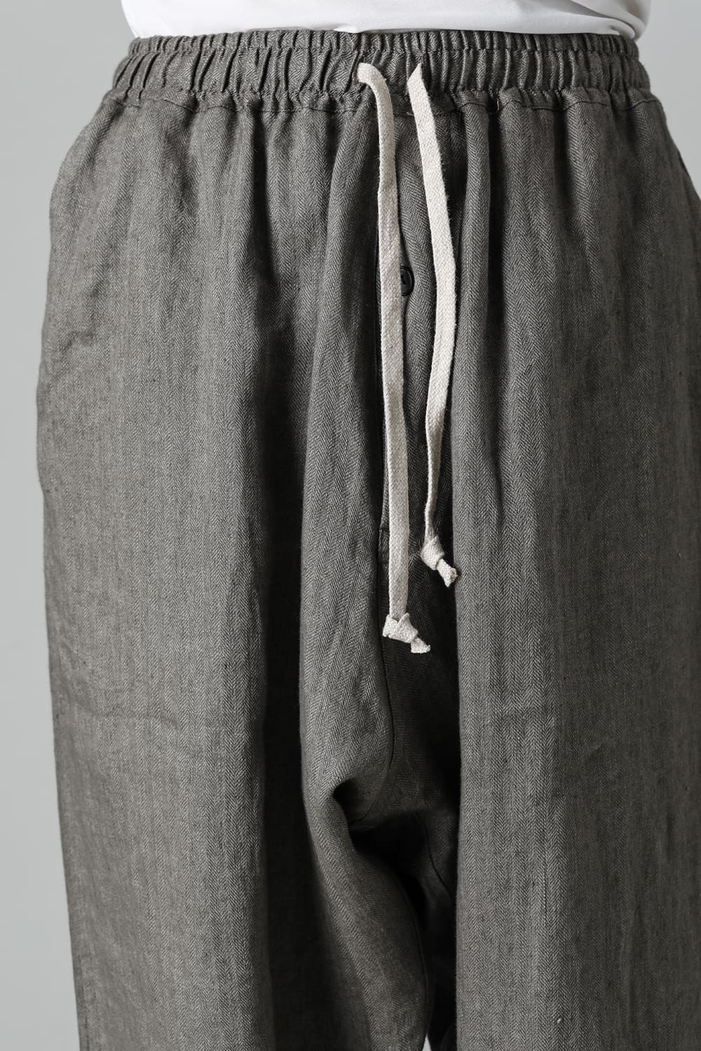 JOGGING TROUSERS Flax Herringbone GRAY