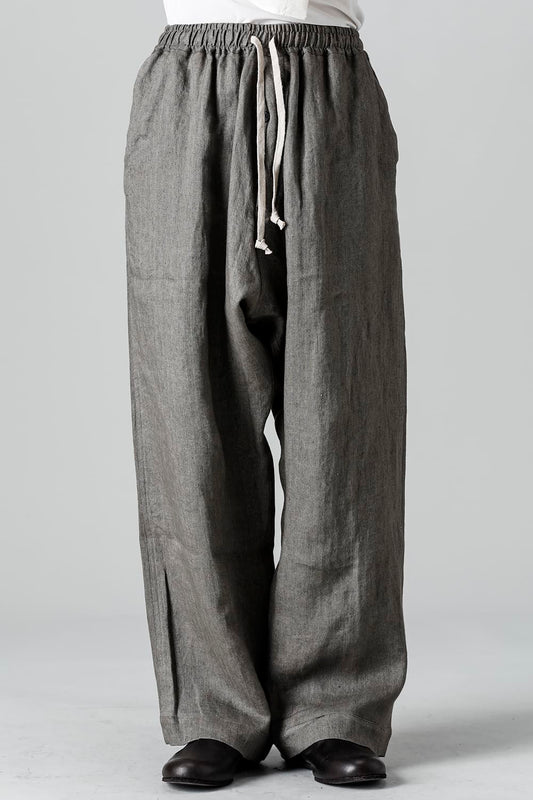 JOGGING TROUSERS Flax Herringbone GRAY