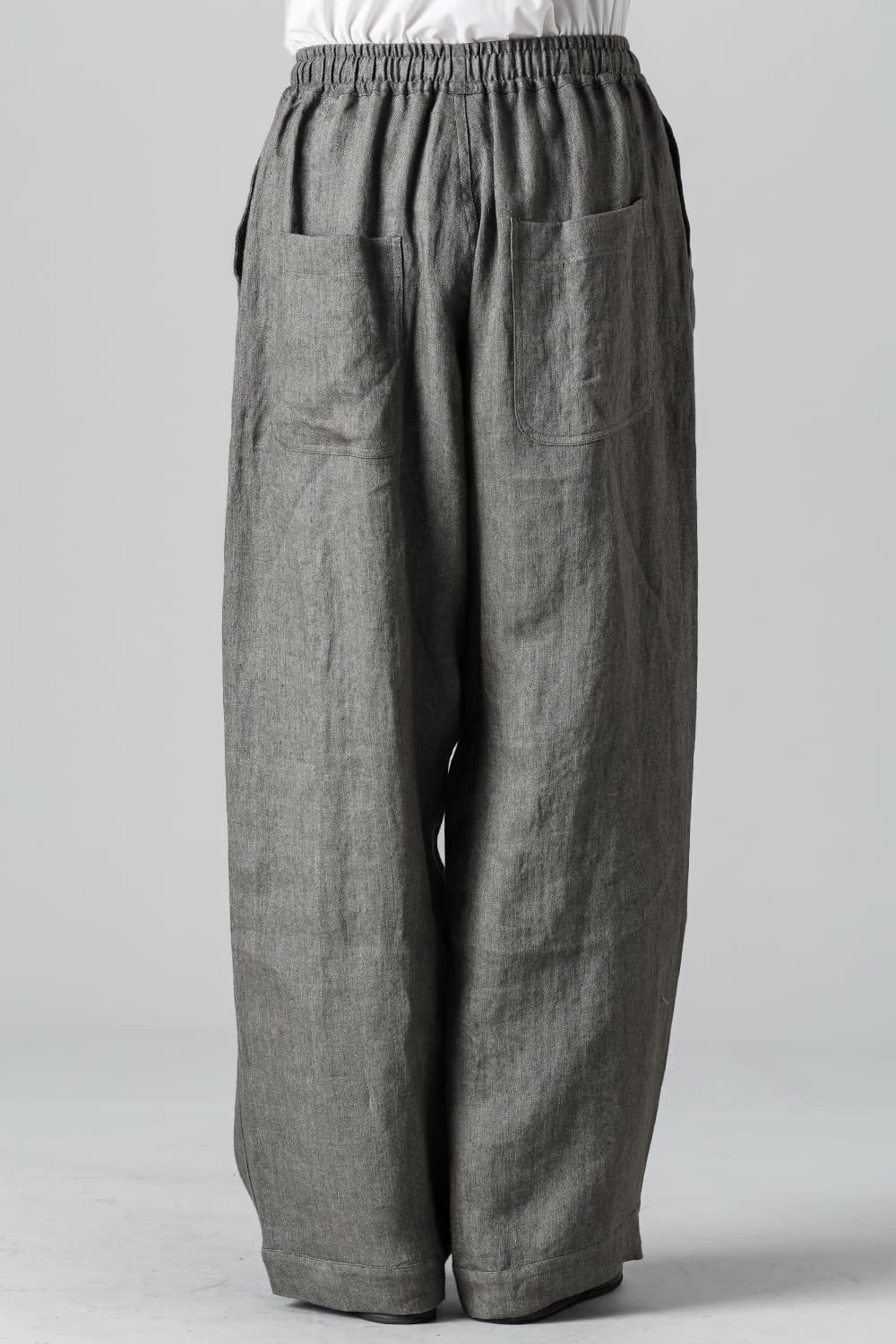 JOGGING TROUSERS Flax Herringbone GRAY