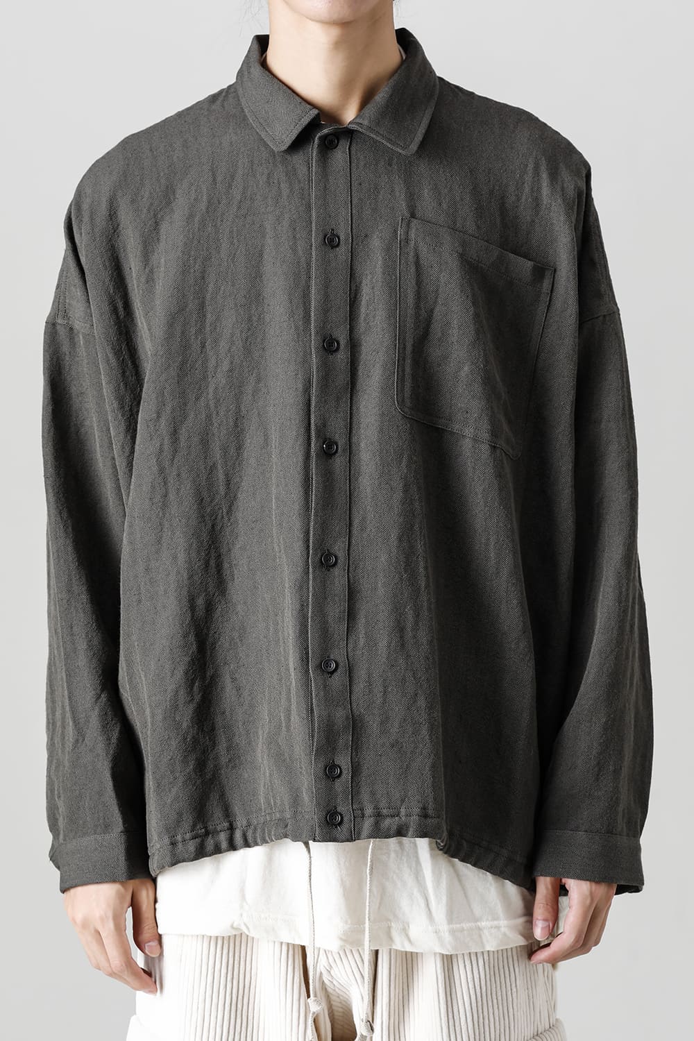 BOMBER SHIRTS Herringbone Army Green