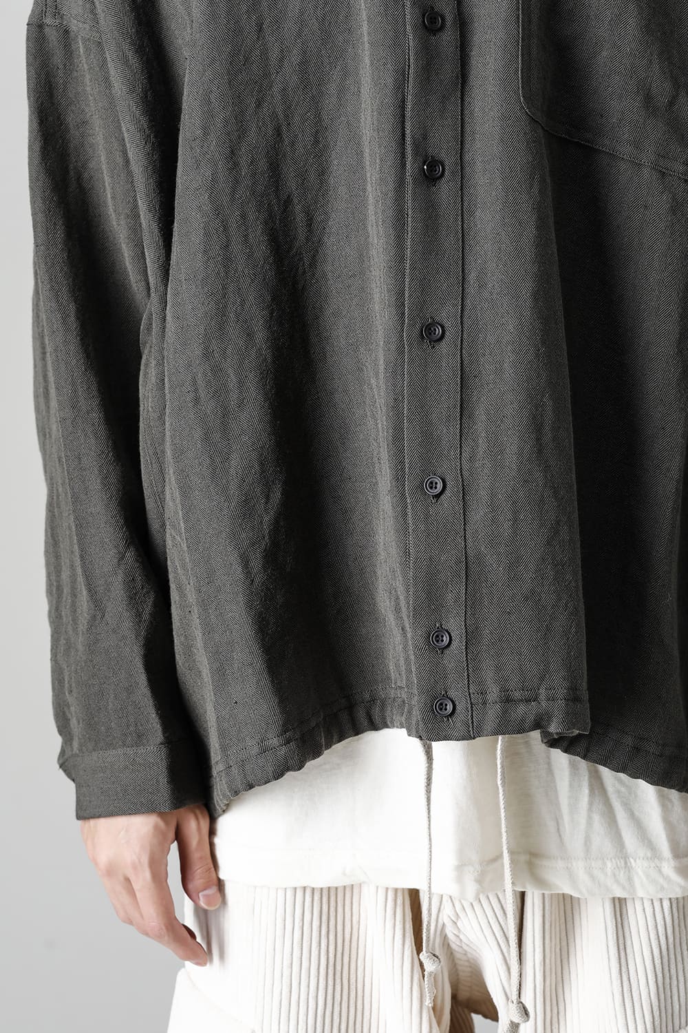 BOMBER SHIRTS Herringbone Army Green