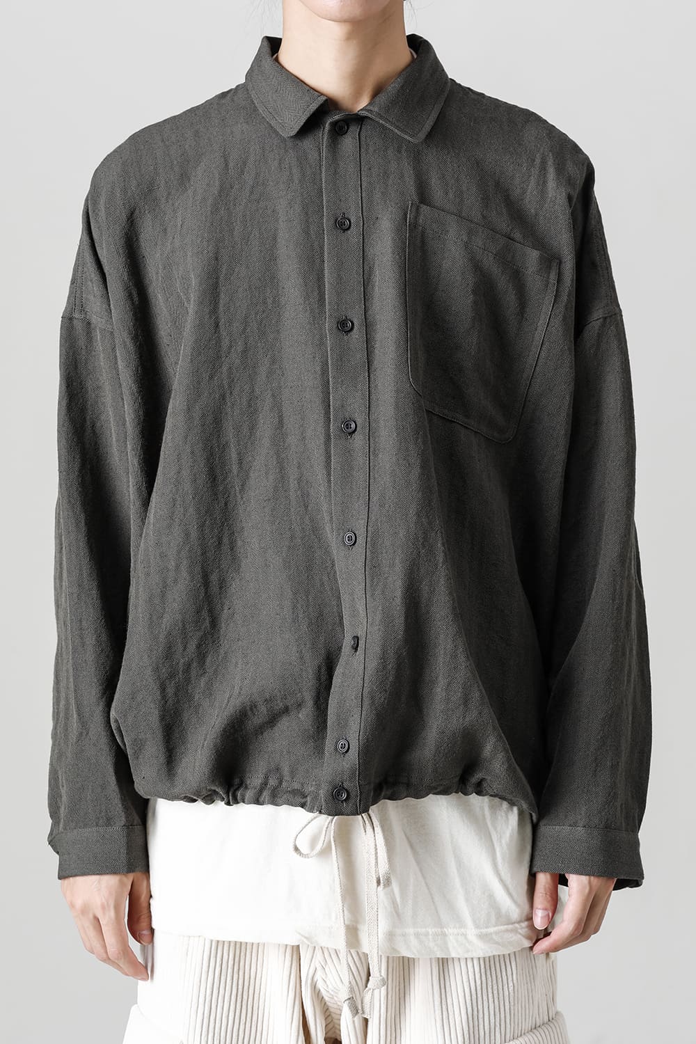 BOMBER SHIRTS Herringbone Army Green