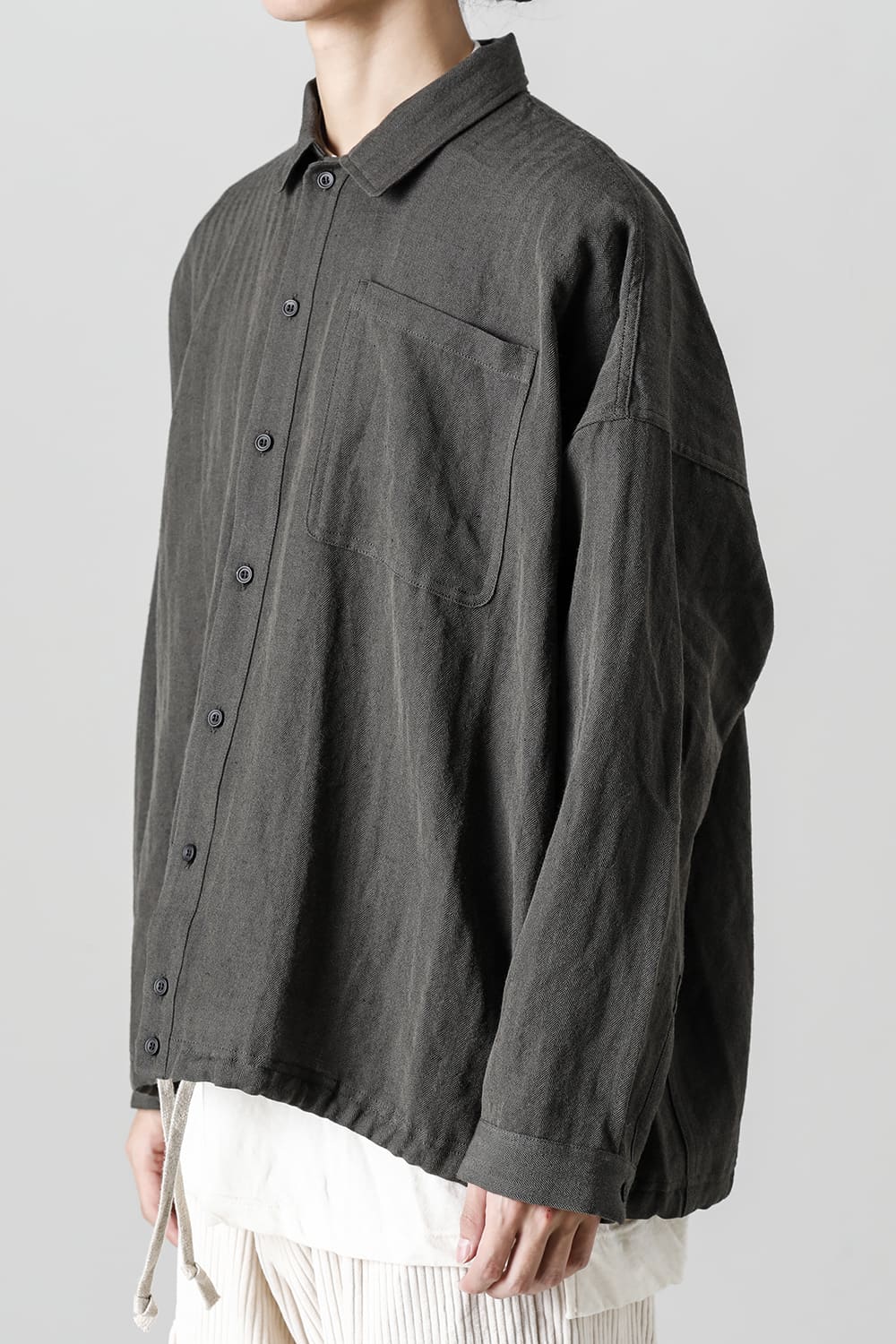 BOMBER SHIRTS Herringbone Army Green