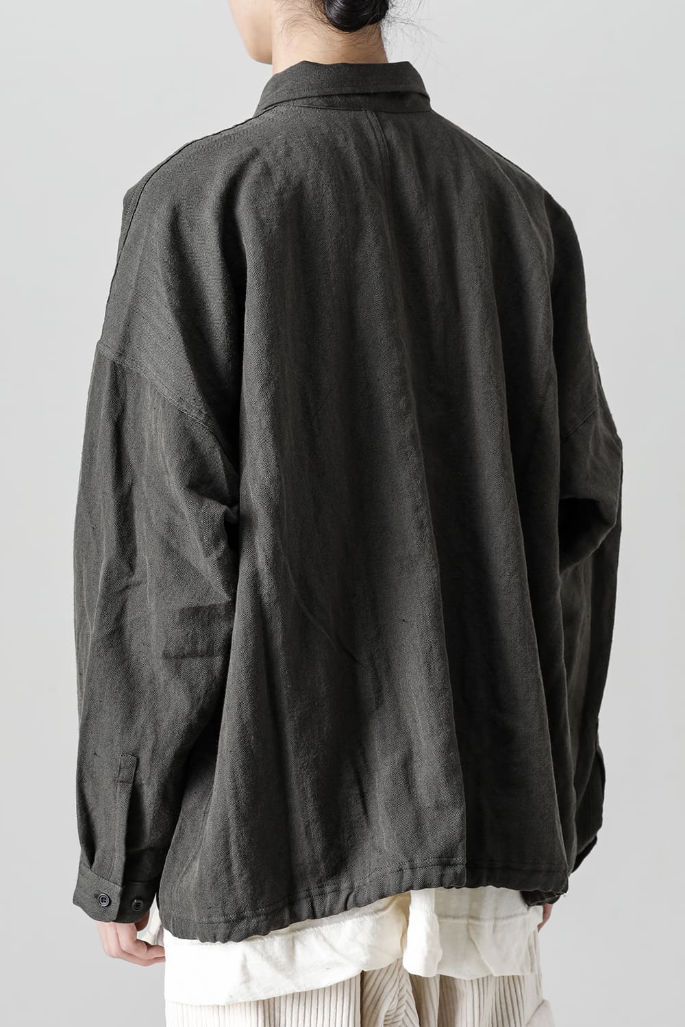 BOMBER SHIRTS Herringbone Army Green