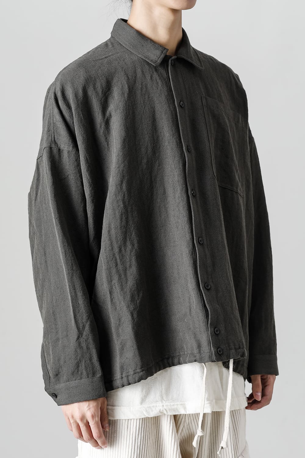 BOMBER SHIRTS Herringbone Army Green