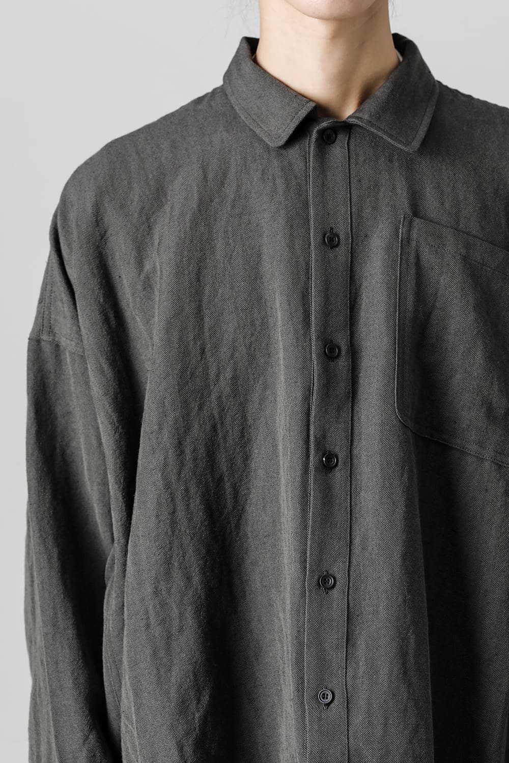 BOMBER SHIRTS Herringbone Army Green