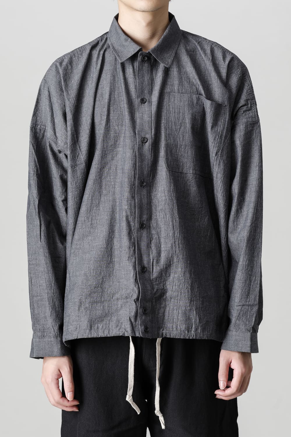 BOMBER SHIRTS Fine Dry Shirting  Black