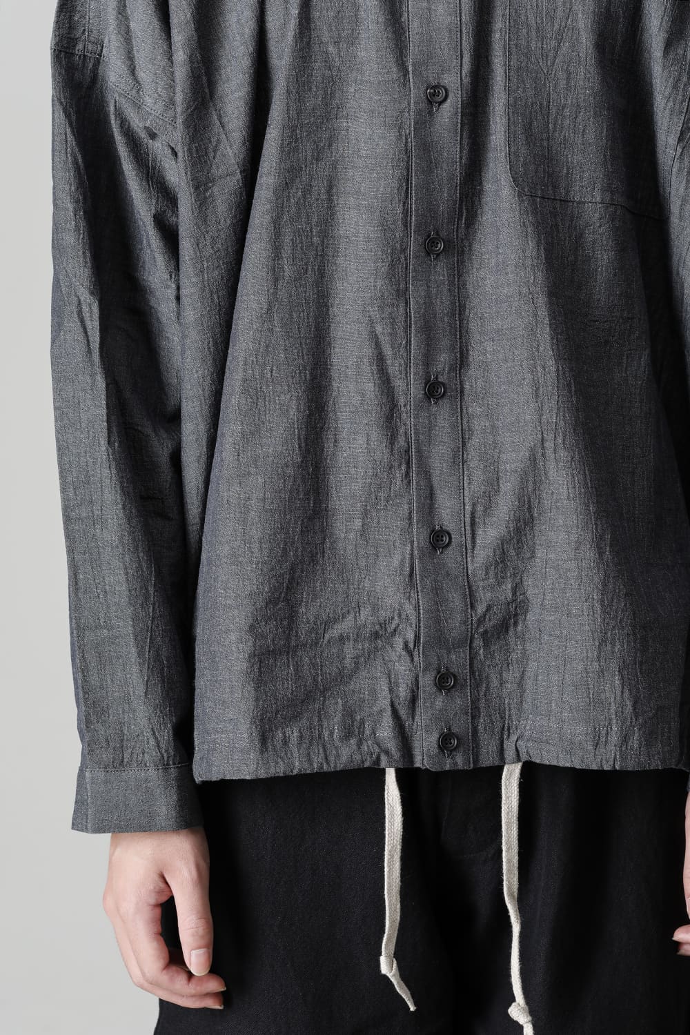 BOMBER SHIRTS Fine Dry Shirting  Black