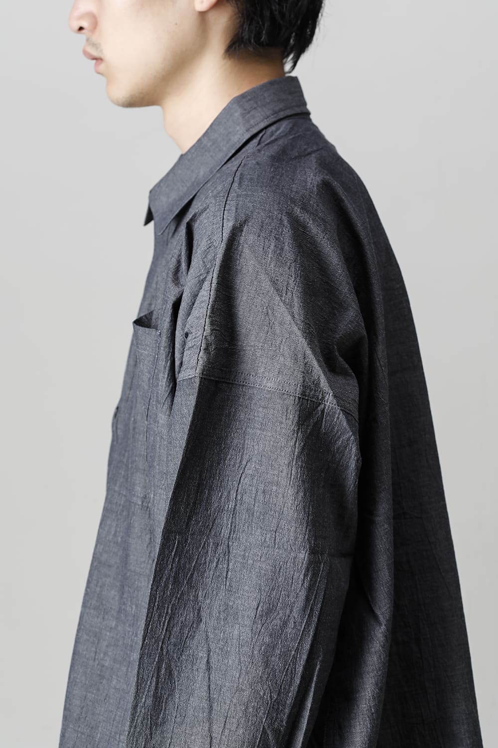 BOMBER SHIRTS Fine Dry Shirting  Black