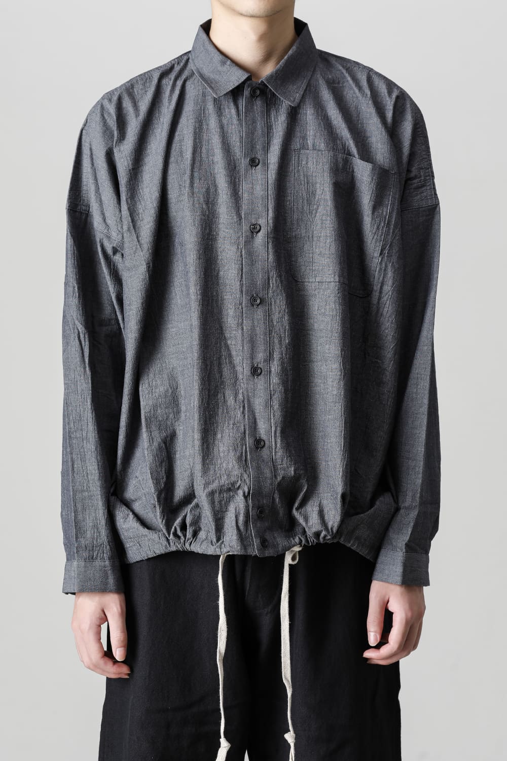 BOMBER SHIRTS Fine Dry Shirting  Black