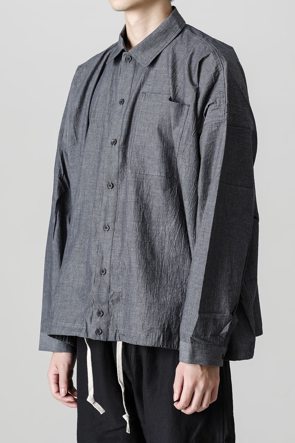 BOMBER SHIRTS Fine Dry Shirting  Black