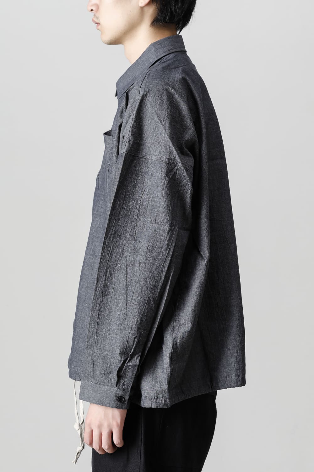 BOMBER SHIRTS Fine Dry Shirting  Black