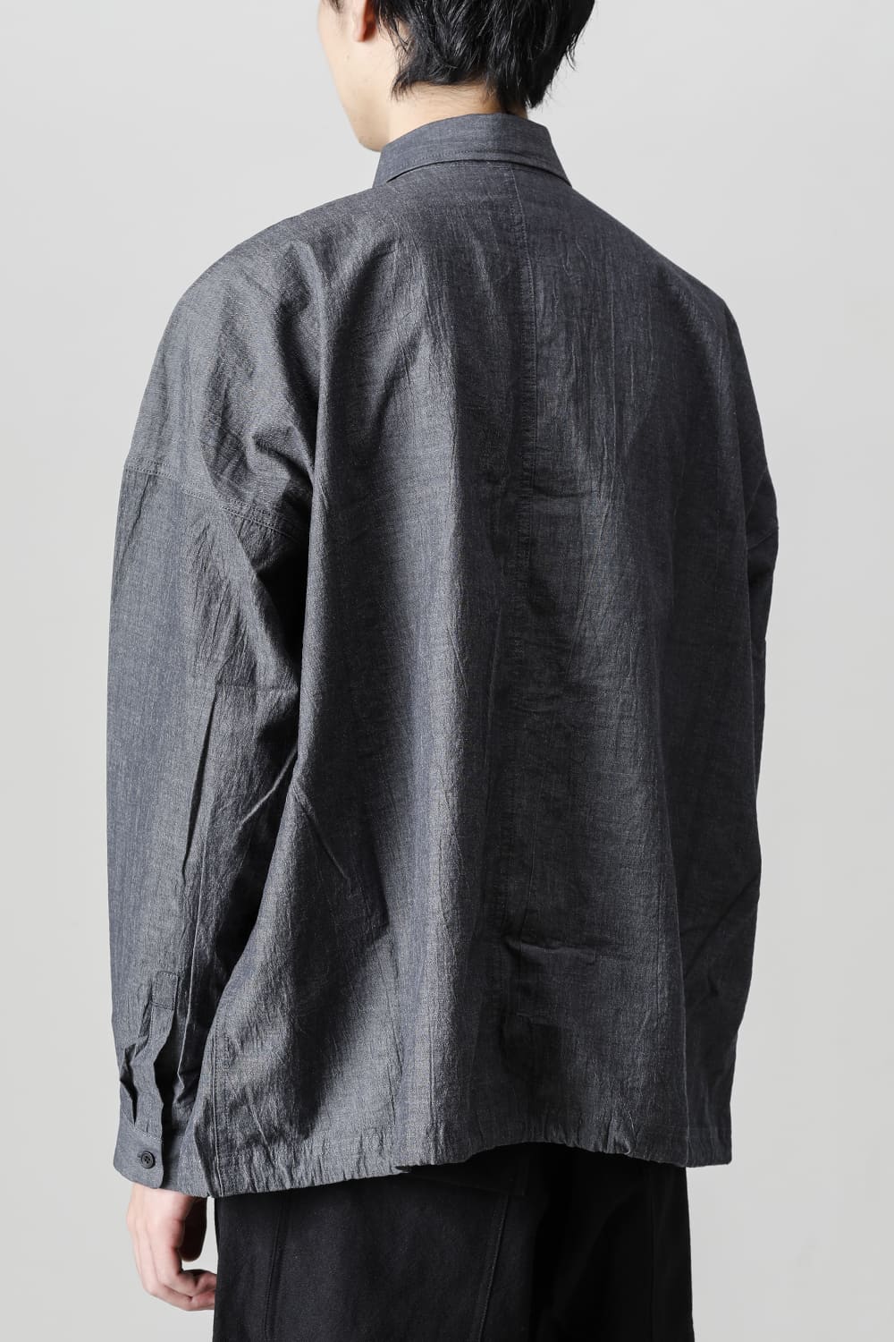 BOMBER SHIRTS Fine Dry Shirting  Black