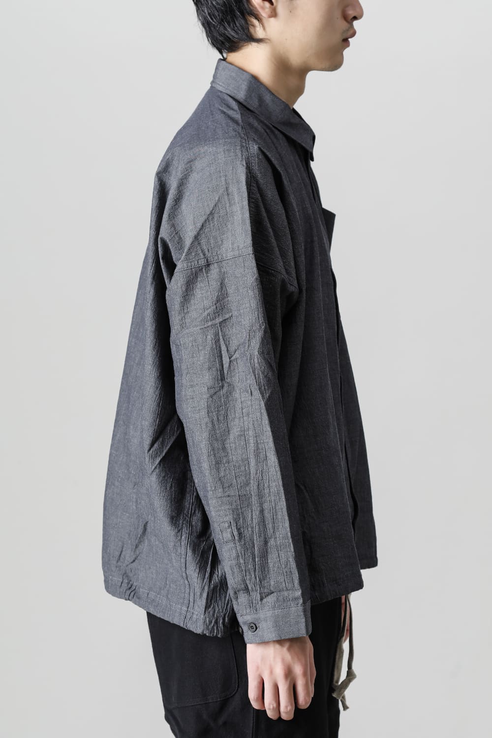 BOMBER SHIRTS Fine Dry Shirting  Black