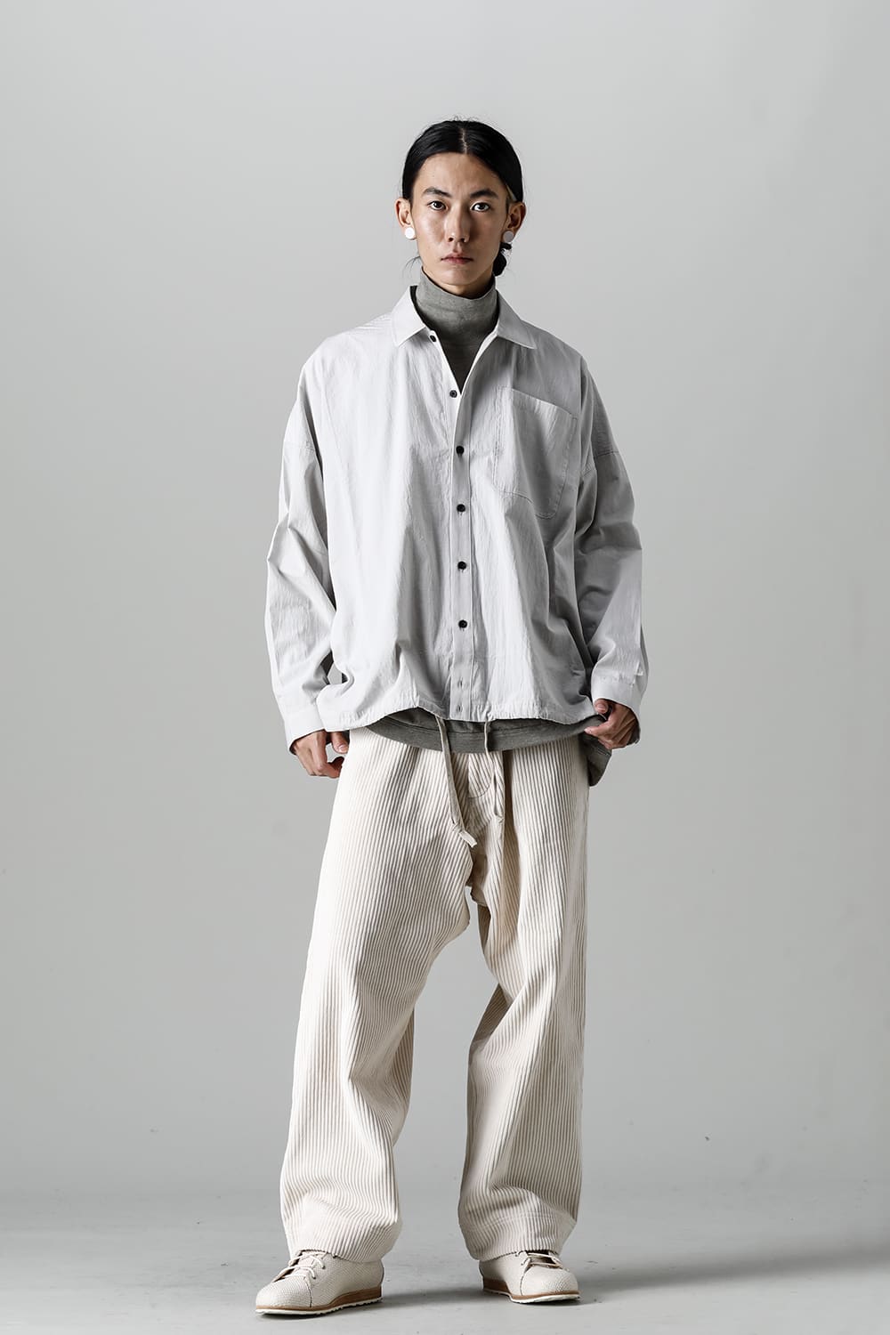 BOMBER SHIRTS Fine Dry Shirting  LT Grey