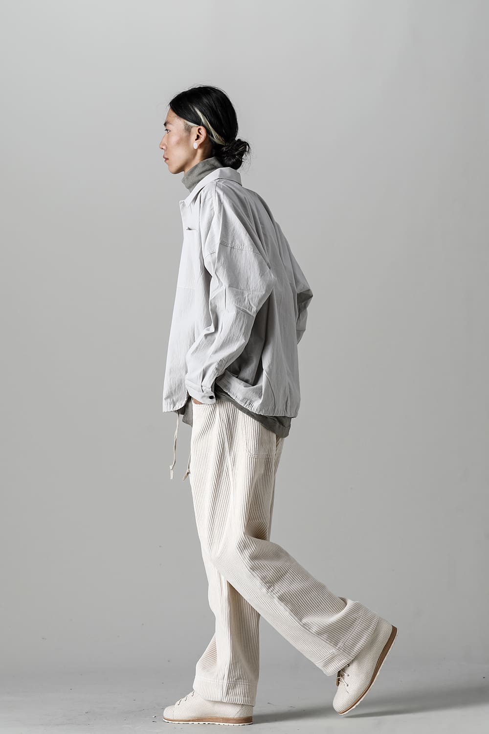 BOMBER SHIRTS Fine Dry Shirting  LT Grey