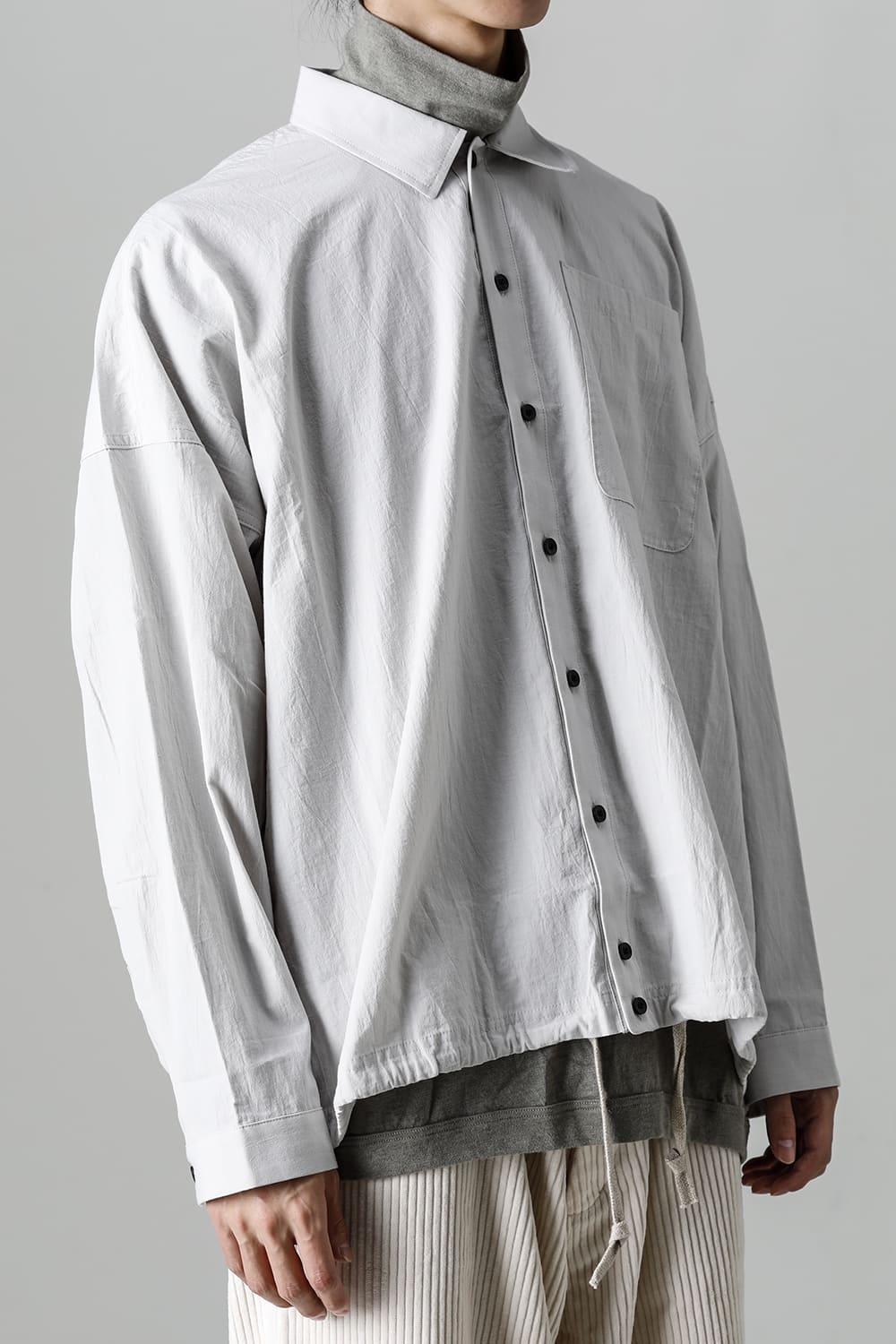 BOMBER SHIRTS Fine Dry Shirting  LT Grey