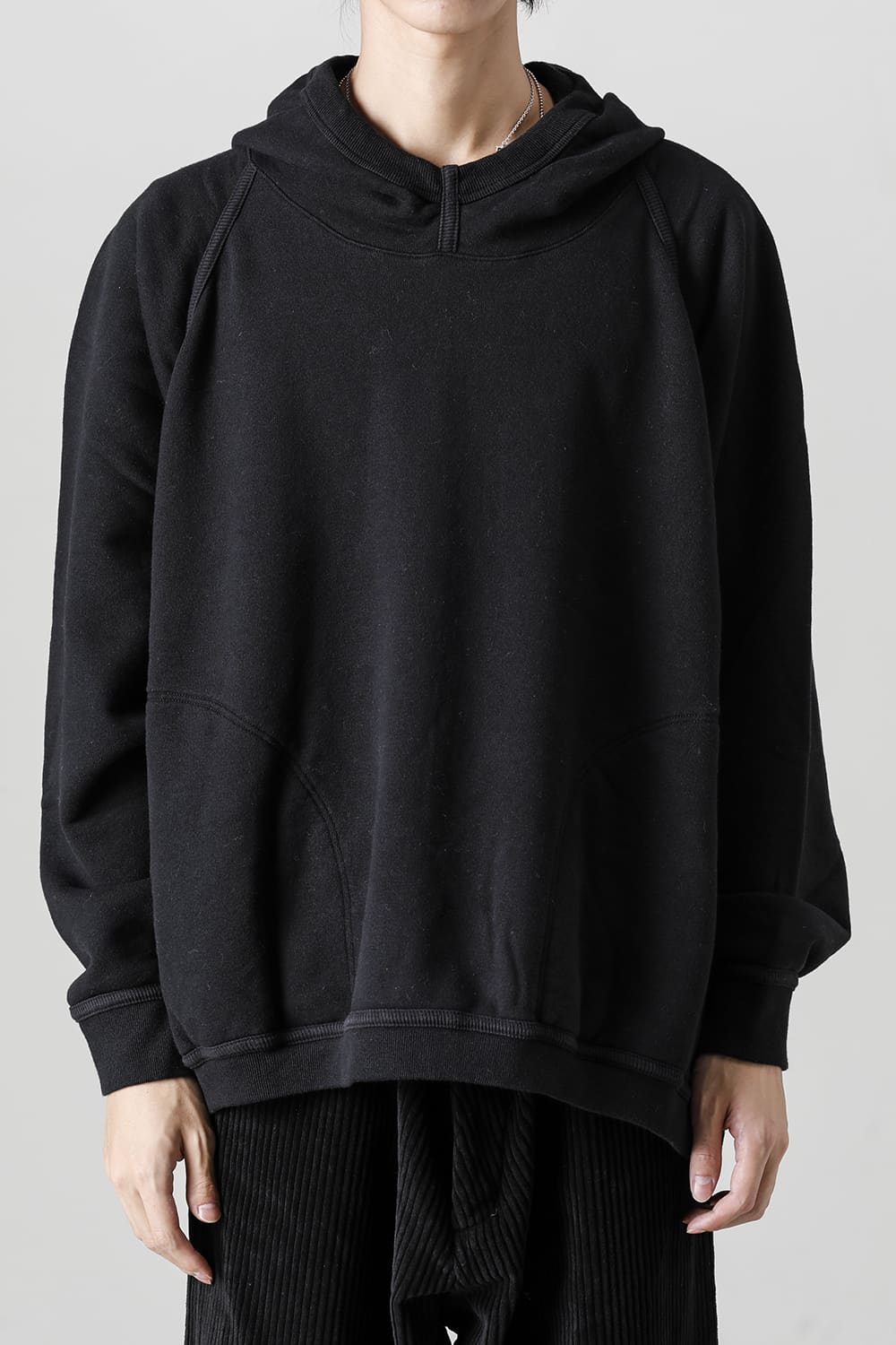 HOODED SWEAT Loopwheel Sweat Black